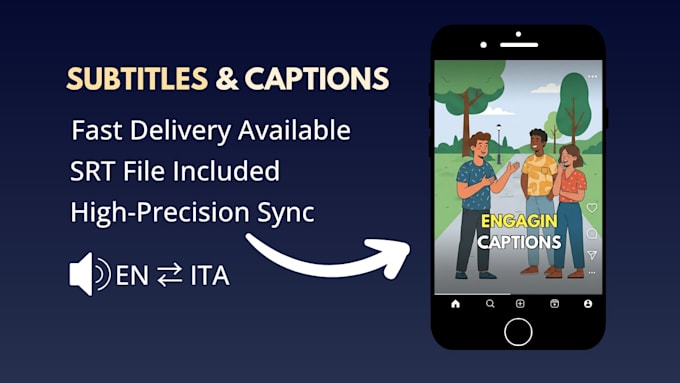 add professional subtitles and captions