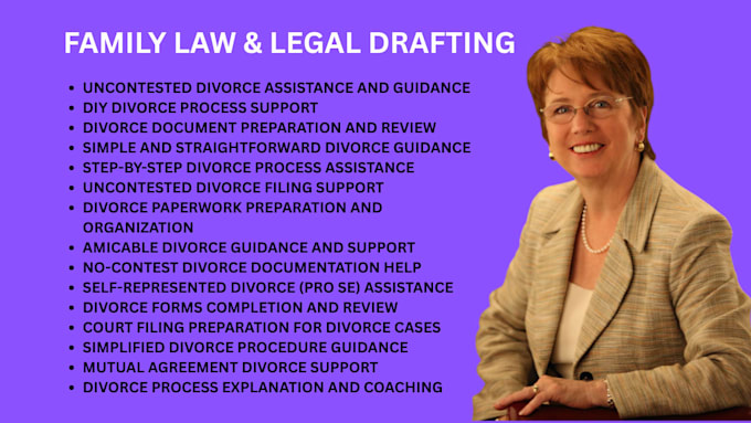 guide you through an uncontested divorce and help you prepare your documents