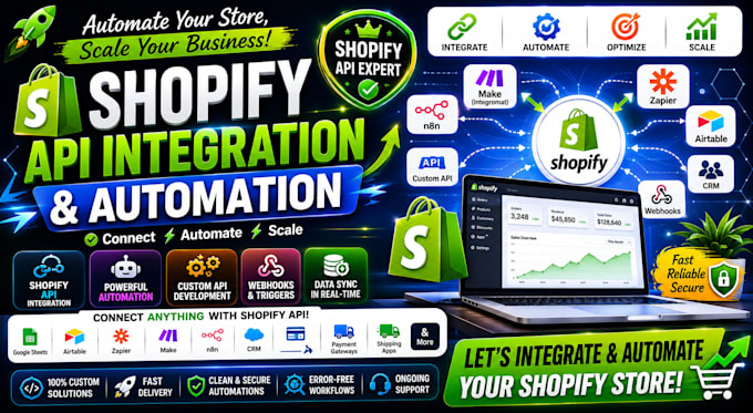 do shopify API integration and automation