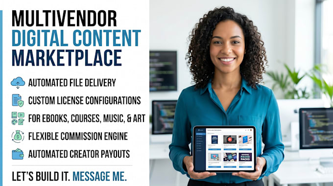 build multivendor digital product marketplace ebook course template store