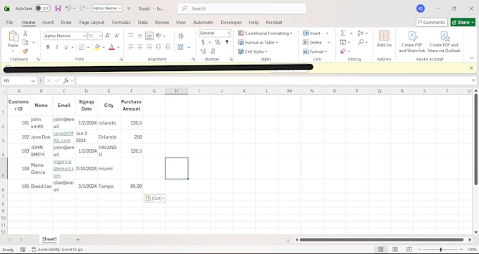 clean, organize, format, and validate your excel or CSV data