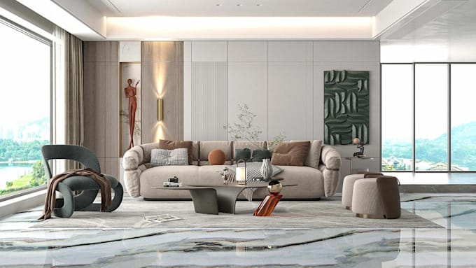do interior decor plan mood board and shopping list