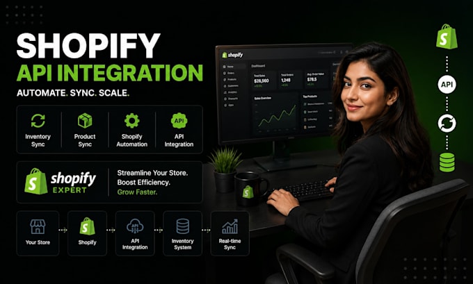 shopify api integration inventory sync product sync shopify automation expert