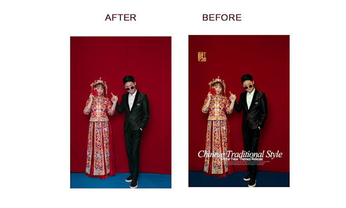 wedding photo retouch natural edit and cleanup