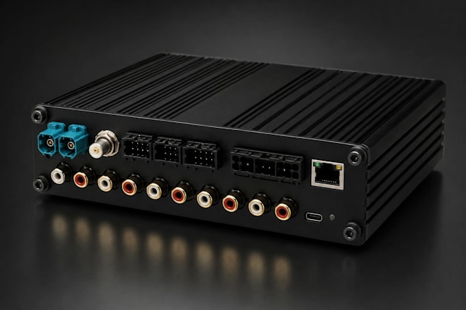 design tesla a2b audio interface adau1466 dsp esp32c3 firmware automotive system
