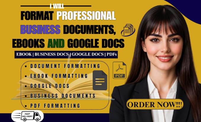 format professional business documents ebooks and google docs