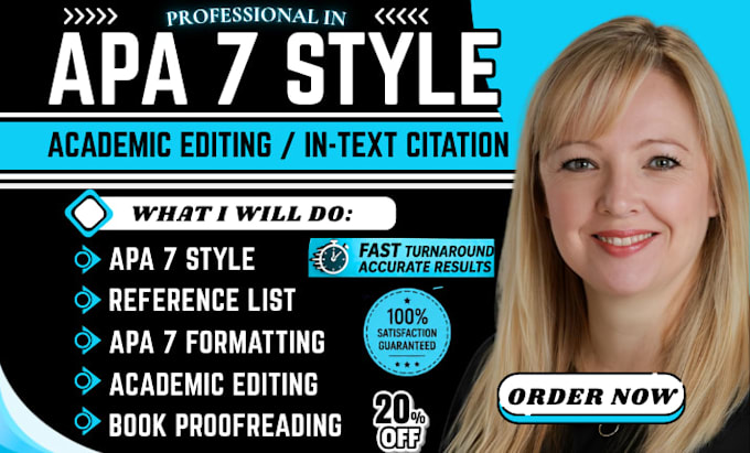 format and edit your paper in apa 7th edition with references