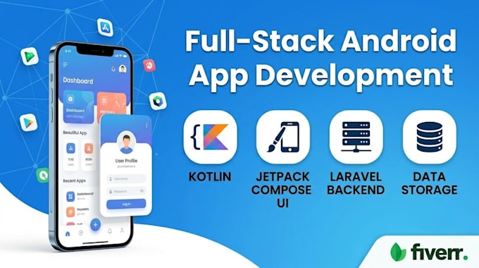 develop a full stack android app with laravel
