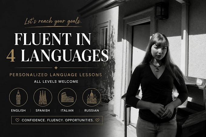 tutor for learners of esp, eng, ita, rus