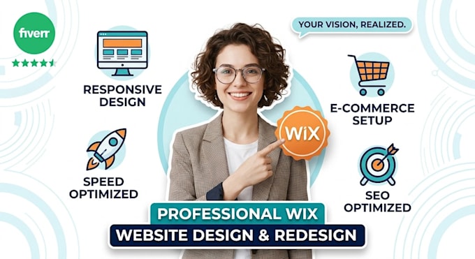 create a professional wix website desgin or e commerce store
