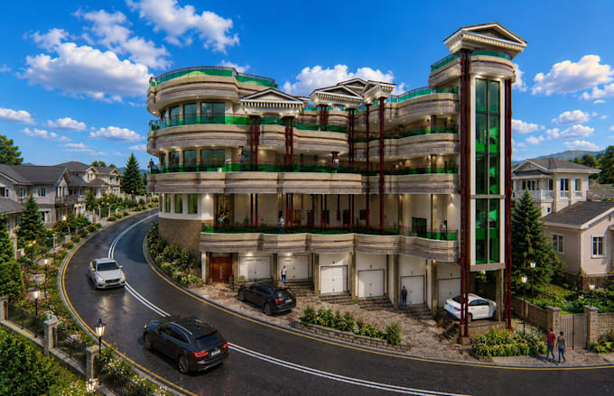 create photorealistic 3d modeling, interior and exterior