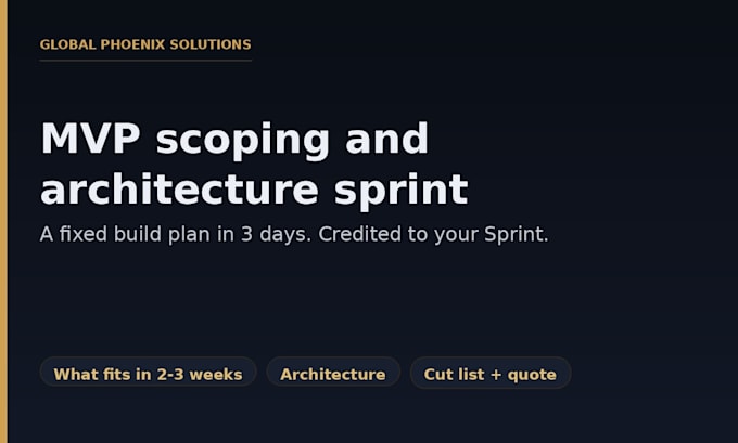 scope and architect your startup mvp with a fixed build plan
