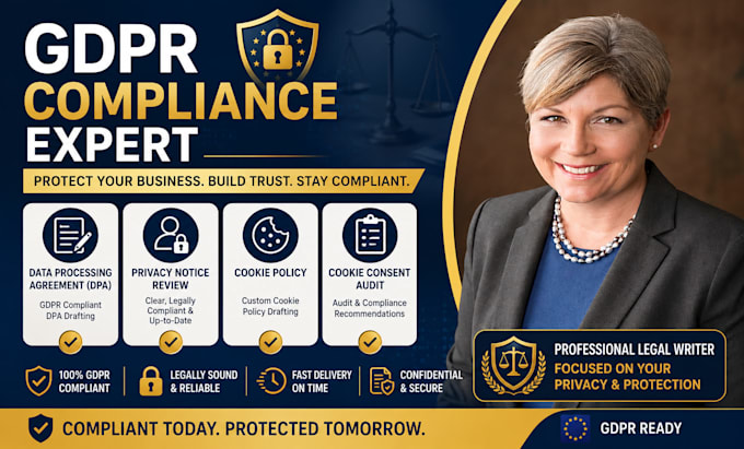 draft gdpr compliant, data processing agreement, dpa and privacy notice review