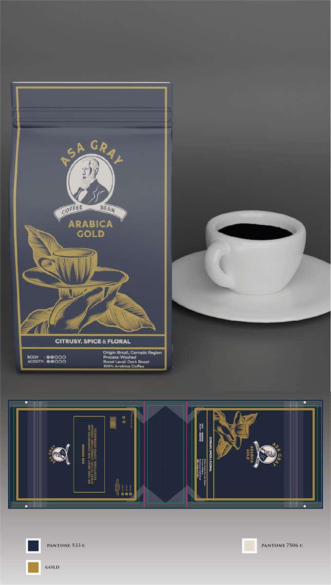 label and box packaging design