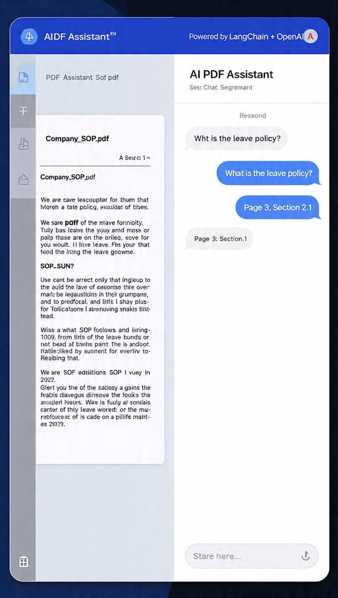 custom rag ai chatbot for pdf using langchain gpt4