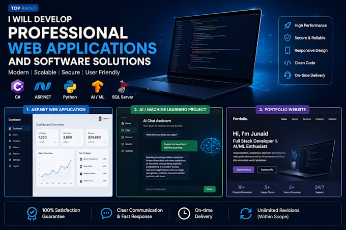develop professional web applications and software solutions