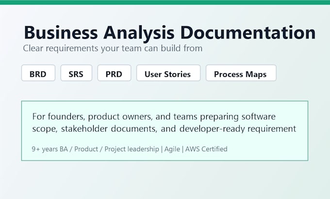 create brd srs prd user stories and process maps