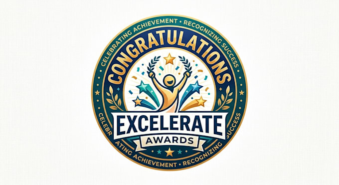 design a creative congratulate logo for your brand or event