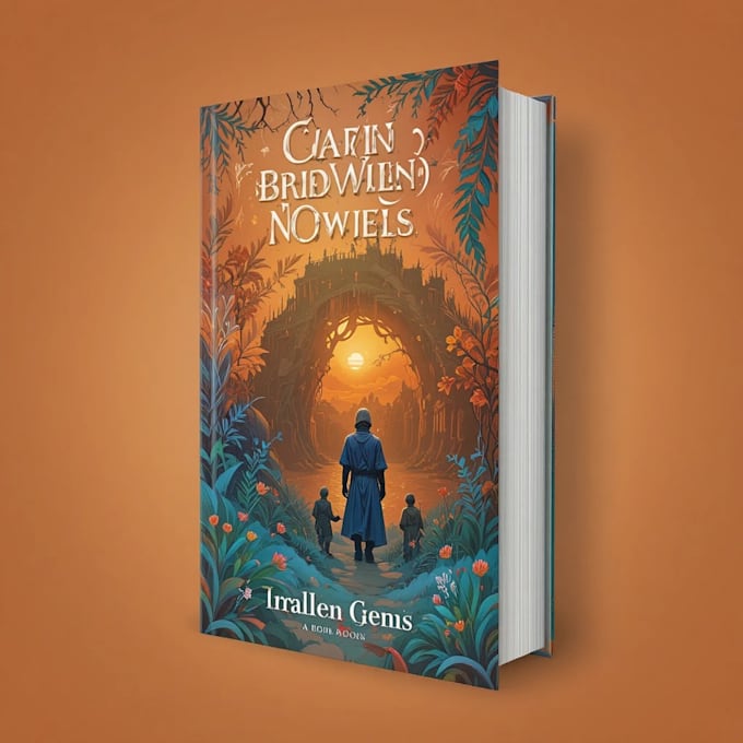 high quality book cover design, paperback book cover design