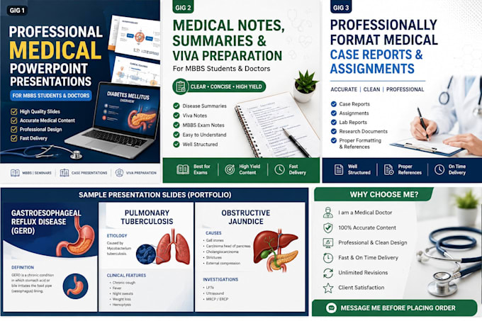 create professional medical powerpoint presentations for mbbs students
