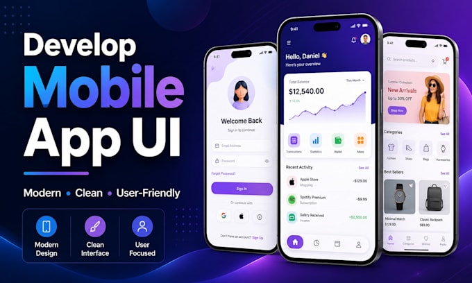 develop mobile app ui