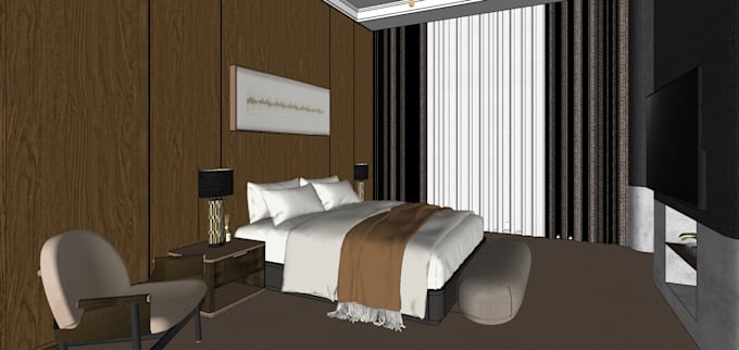 visualize your bedroom or house into a 3d model