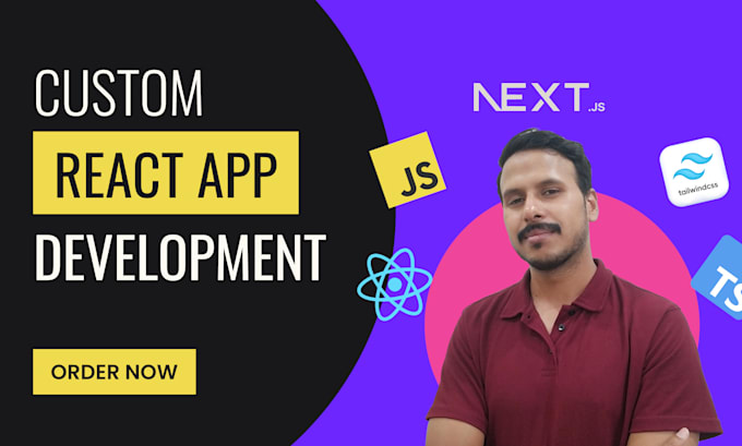 develop reactjs, nextjs website as front end developer