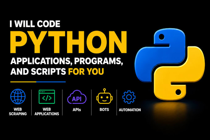 code python applications, programs and scripts for you