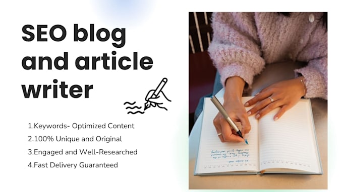 write SEO optimized blog posts and articles
