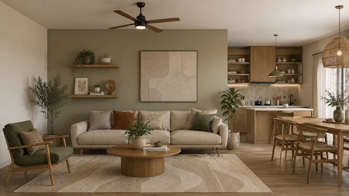 design and render realistic 3d interior, exterior