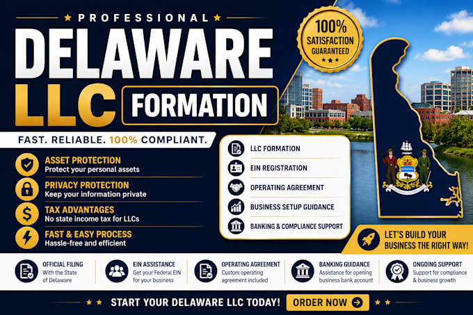 form your delaware llc with ein and operating agreement