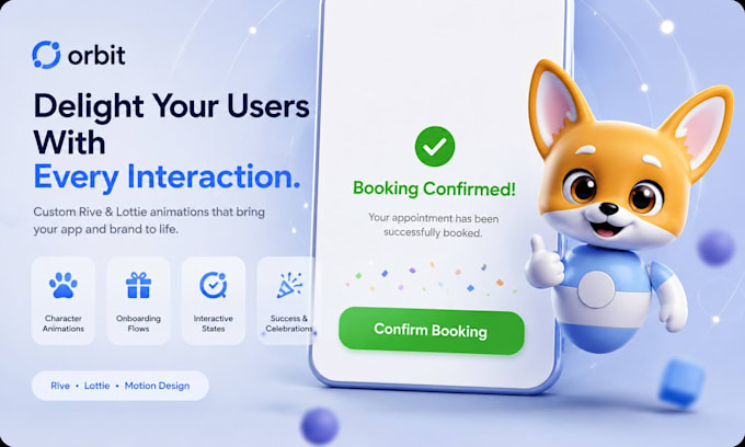 create interactive rive animations for websites, saas and apps