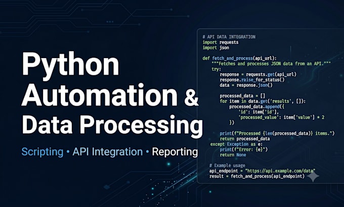 write python scripts for data processing, transformation, and automation
