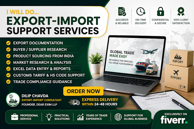 prepare professional export documentation and trade documents