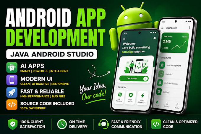 develop android app in java android studio