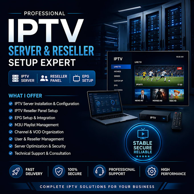 setup professional reseller panel and streaming server