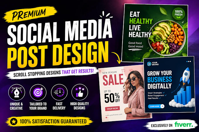 design social media post, facebook ads banner, instagram post