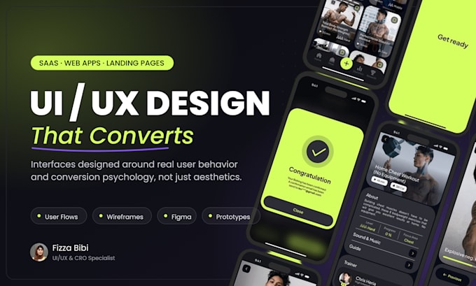 design conversion focused UI UX for your saas website and mobile app