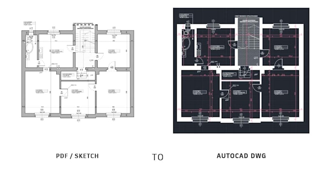 redraw your PDF into autocad dwg