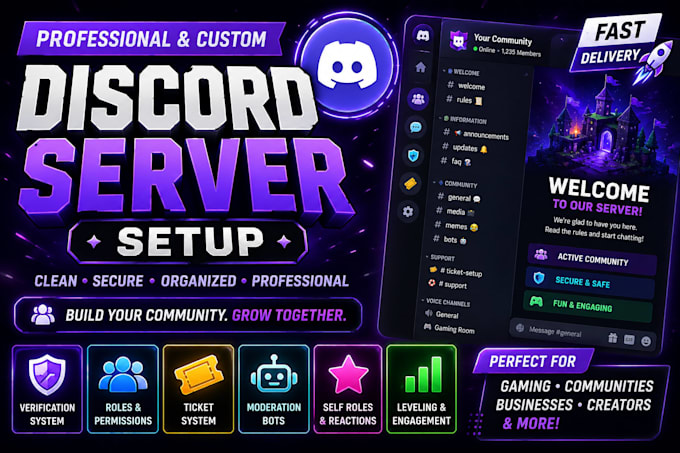 create professional discord server setup