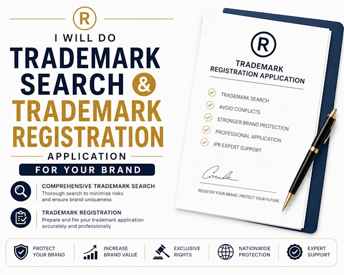 do trademark search and trademark registration application for your brand