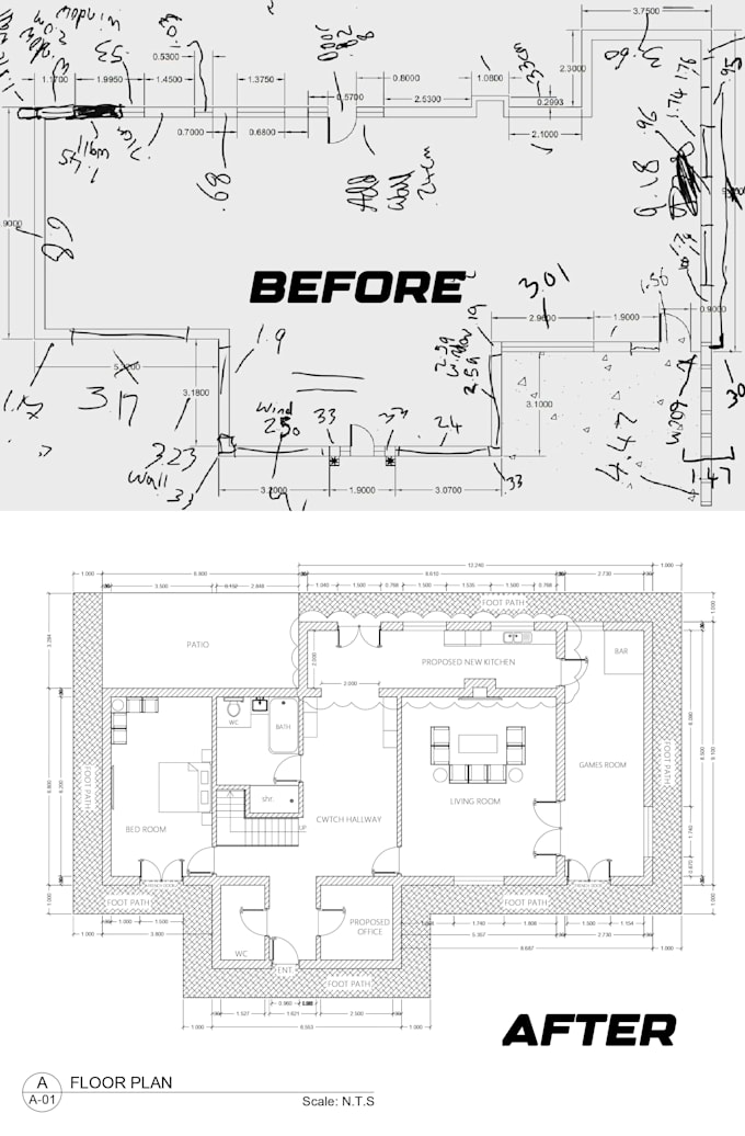 create building regulation and architectural drawings