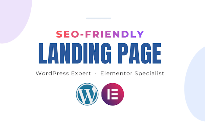 design, fix, or redesign your elementor landing page