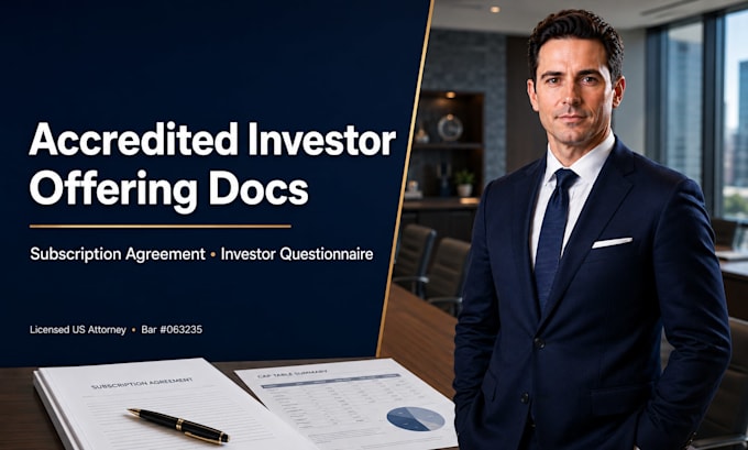 prepare sec compliant offering documents for accredited investors
