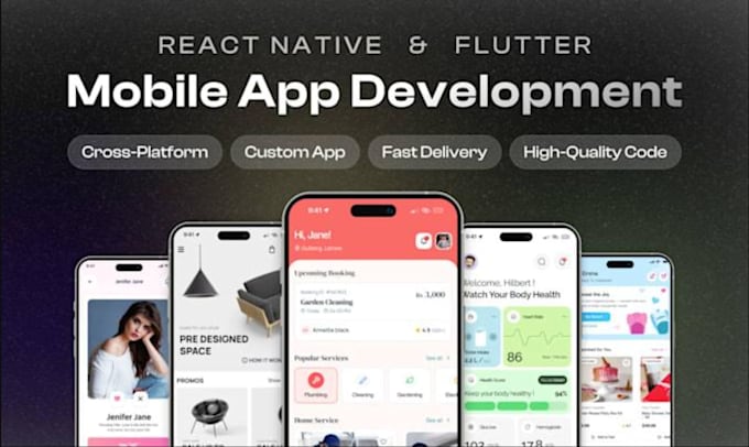develop mobile app development app develop flutter react native, ai app creation