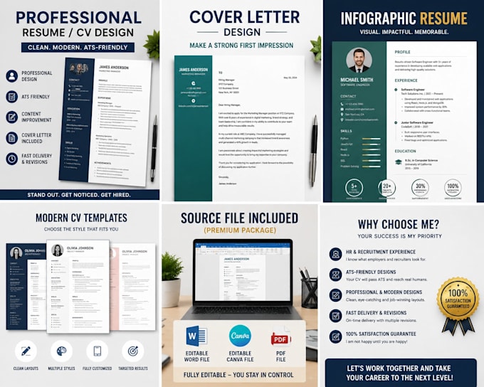 do professionally format your resume, CV, and cover letter