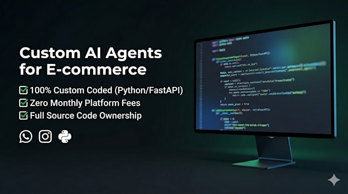 create a custom ai chatbot for whatsapp, instagram messenger