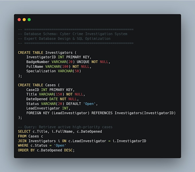design complex database er diagrams and write advanced sql queries