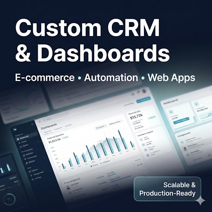 develop custom saas, CRM, erp and web applications