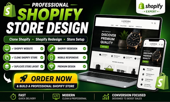clone shopify store, redesign shopify website and duplicate shopify store